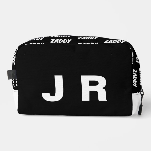 Trousse De Toilette Zaddy Black Personnalisé (Recto)