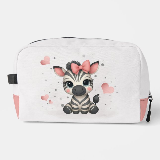 Trousse De Toilette Zèbre petit adorable (Recto)