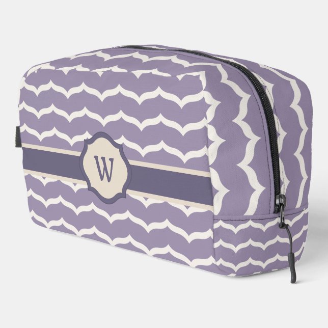 Trousse De Toilette Zigzag fleuri (Coin droit)