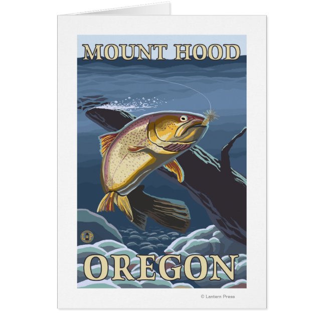 Trout Fishing Cross-Section - Mount Hood, (Devant)