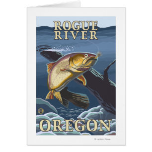 Trout Fishing Cross-Section - Rivière Rogue,