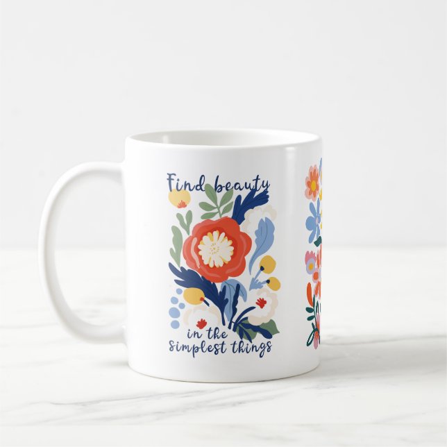 Trouver Beauté Floral Mug (Gauche)