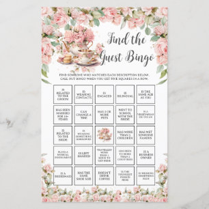 Trouver le Bingo de l'invité pour une fête de mari