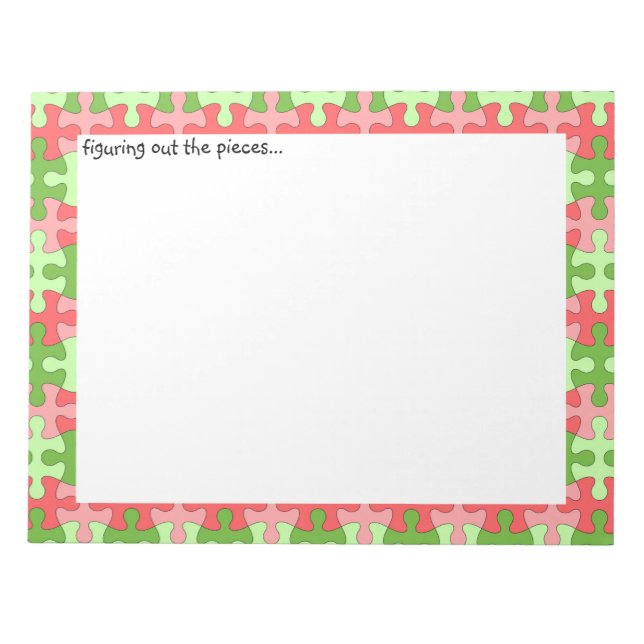 Trouver le Bloc-notes du puzzle Pièces (Devant)