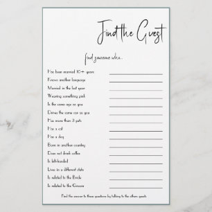 Trouver le prospectus de la carte de jeu invité