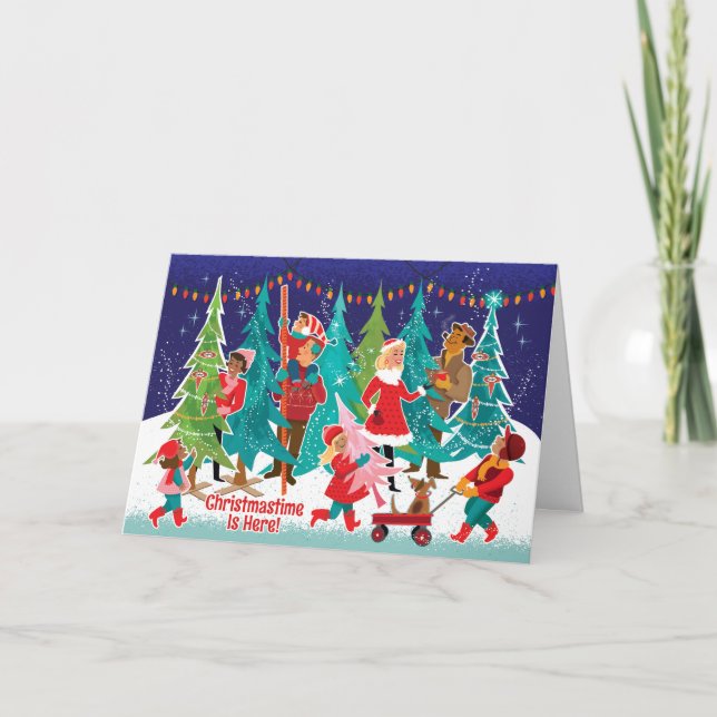 Trouver Les Cartes De Noël Arbre Parfaites (Devant)