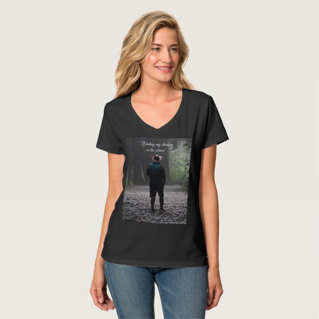 Trouver mon endurance dans le silence T-Shirt (Devant entier)