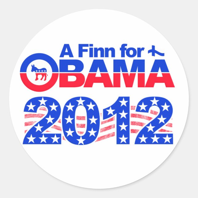 TROUVER POUR OBAMA 2012 autocollants (Devant)