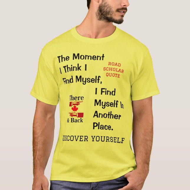 Trouver soi-même - T-shirt de chercheur sur la rou (Devant)