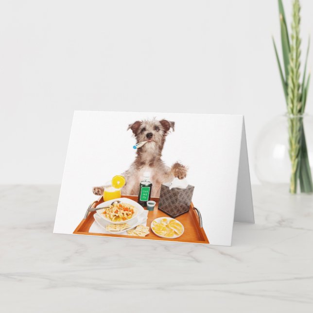 Trouver un chien carte de voeux (Devant)