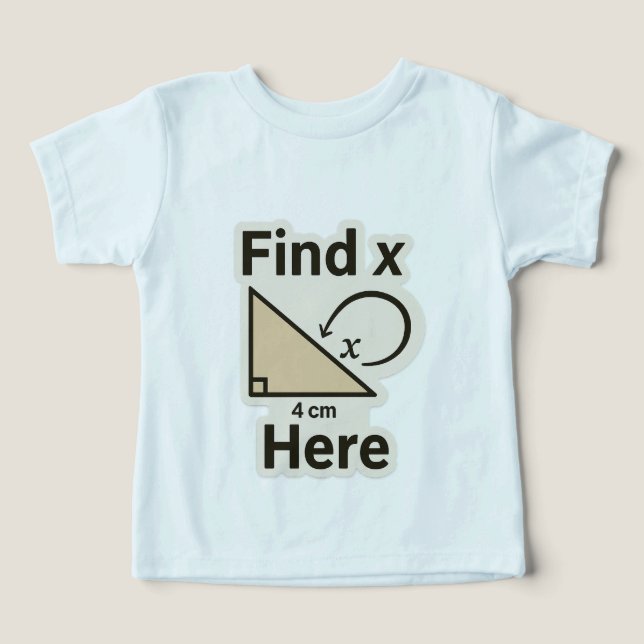 Trouver X Math Joke Sticker - Funny Geometry Pun (Design Recto)