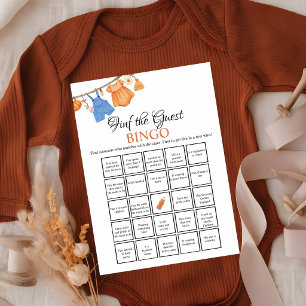 Trouvez la carte de jeu de bingo Baby shower pour 