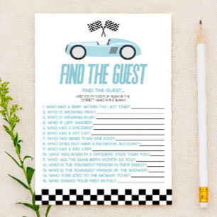 Trouvez la Voiture de Course Bleue Jeu de Baby Sho