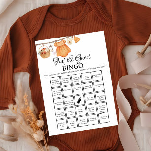 Trouvez le jeu de carte de bingo Baby shower pour 