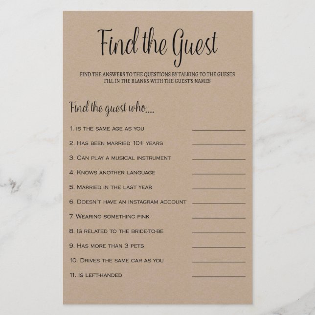 Trouvez le jeu de salle de mariage rustique Kraft  (Devant)