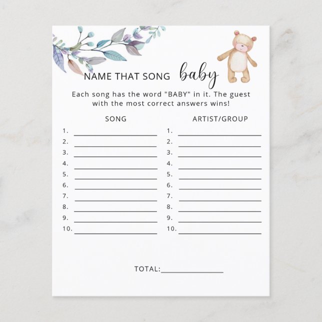 Trouvez le nom de cette chanson Jeu pour baby show (Devant)