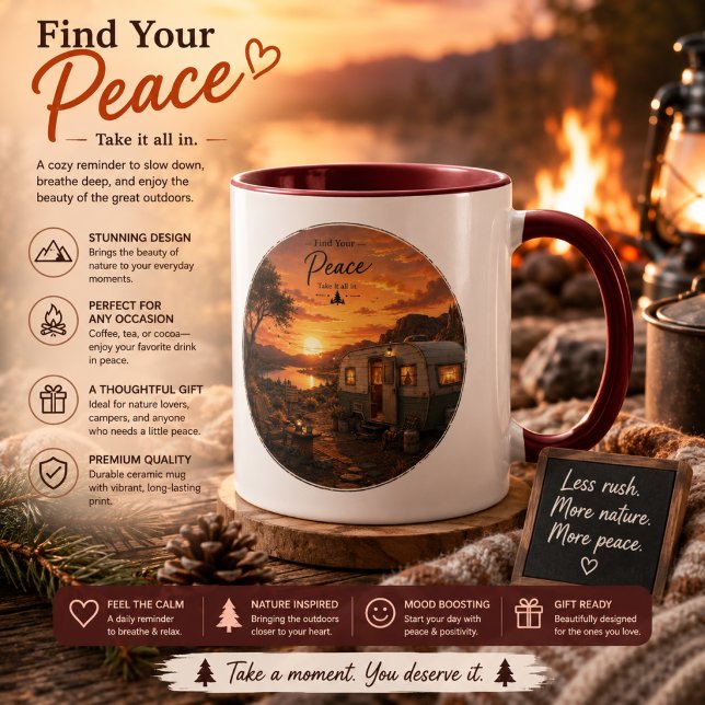 Trouvez votre mug de campeur de coucher de soleil  (Créateur téléchargé)