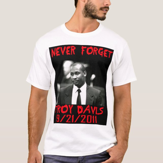 Troy Davis, n'oubliez jamais — T-shirt (Devant)
