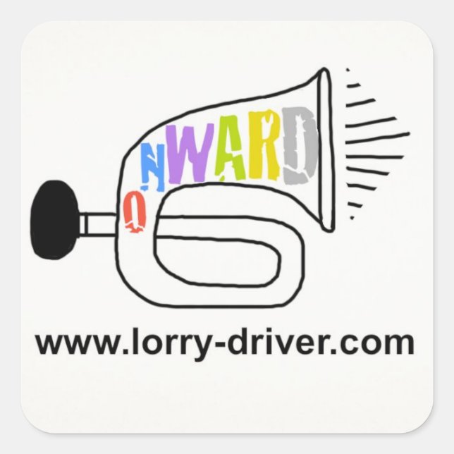 truck-driver.com autocollants intérieurs (Devant)
