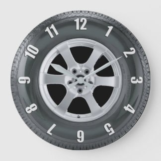 Truck Tire Truck Tire Trucs Horloge d'art
