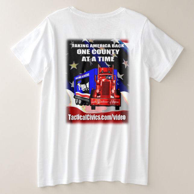 Trucker TacticalCivics.com pour femmes plus de tai (Design dos)