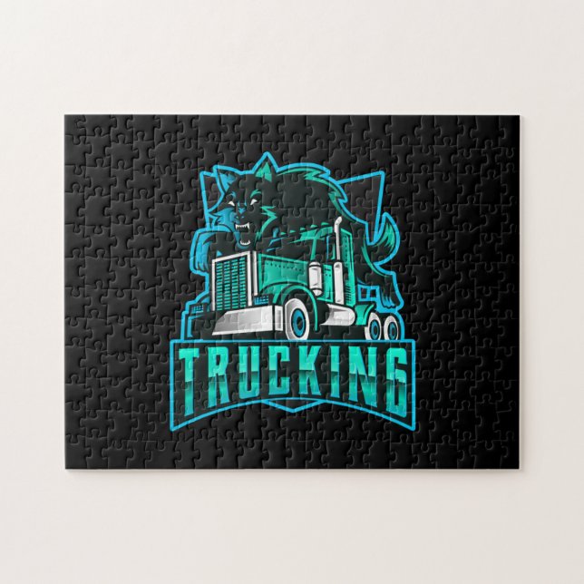 Trucking Transport puzzle puzzle (Horizontal)