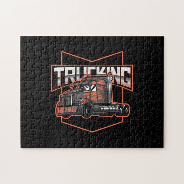 Trucking Transport puzzle puzzle (Horizontal)