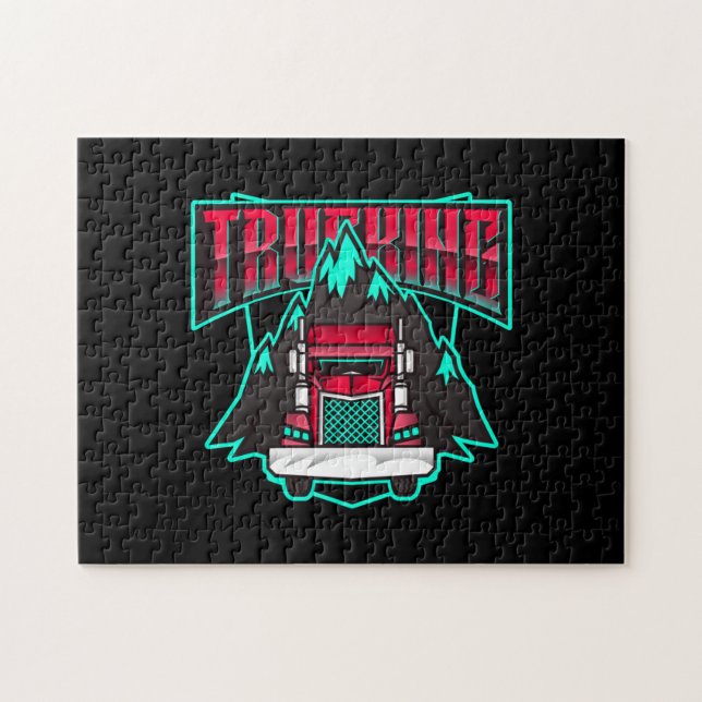 Trucking Transport puzzle puzzle (Horizontal)