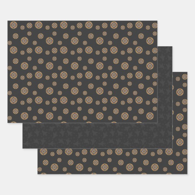 Trucs et traitements Mandala Wrapping Papier Set (Lot)