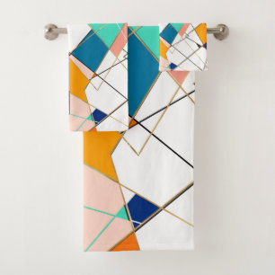 Trucs géométriques Abstraits dorés modernes