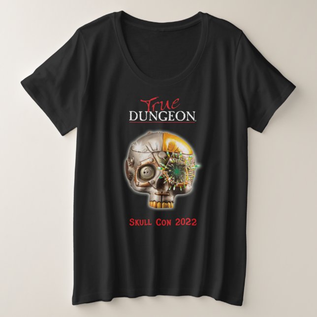 True Dungeon - Crâne Con - dames scoop noir (Design devant)