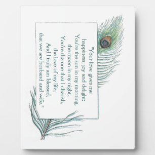 True Love Cote Maris Femme Mariage Plaque