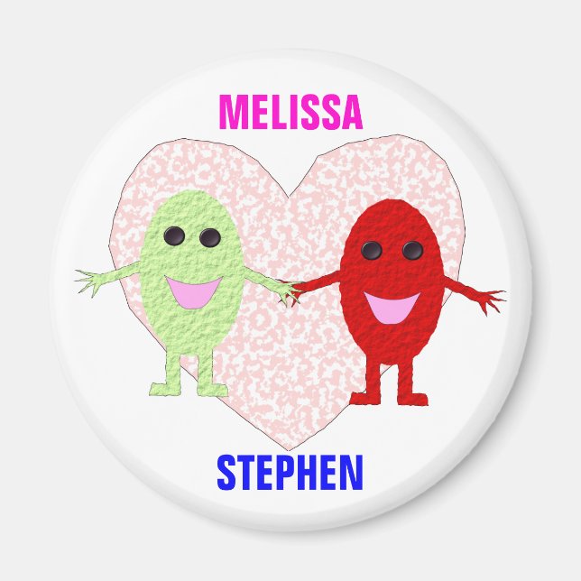 True Love Couples Magnet personnalisable (Devant)