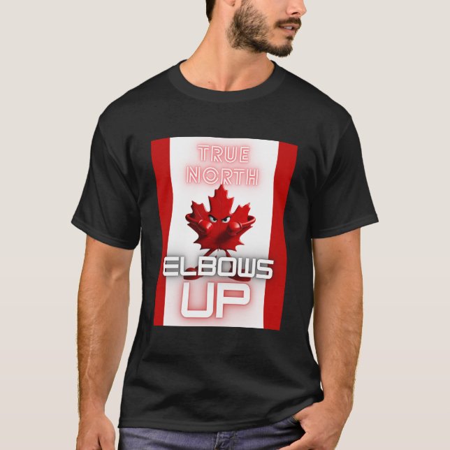 True North - Coudes vers le haut T-shirt foncé (Devant)