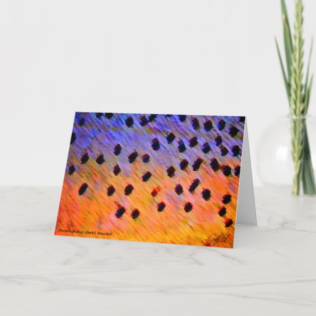 Truite à gorge tranchée - Carte (Devant)