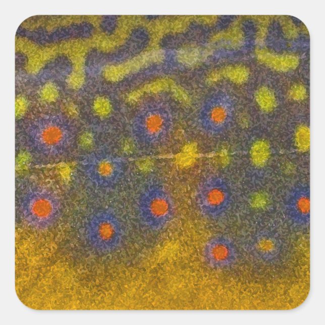 Truite de ruisseau - Stickers (Devant)