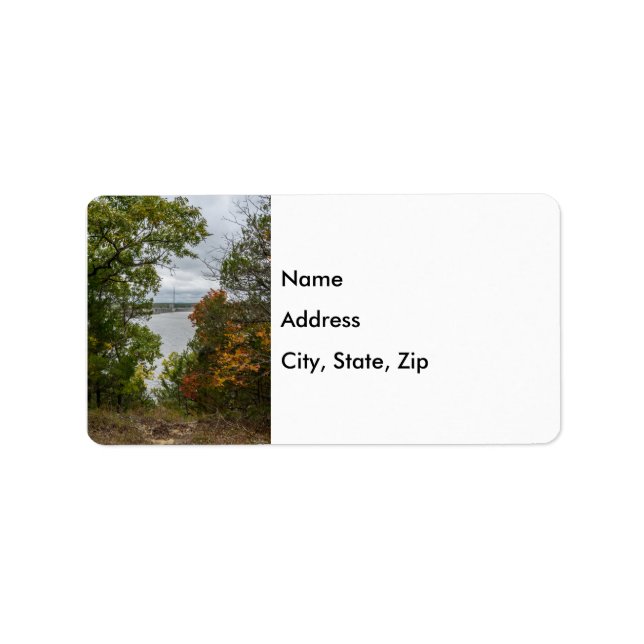 Truman Dam Automne Étiquettes de adresse encadrés (Devant)