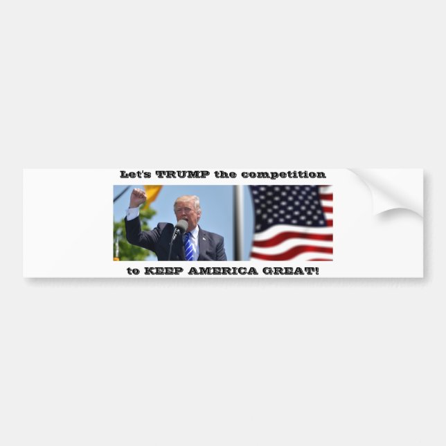 Trump 2020 Presidential Elections Bumper Sticker (Devant)