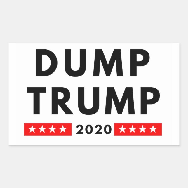 Trump 2020 rectangle autocollants (Devant)