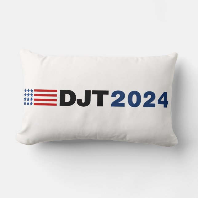 Trump 2024 DJT Lumbar Coussin (Recto)