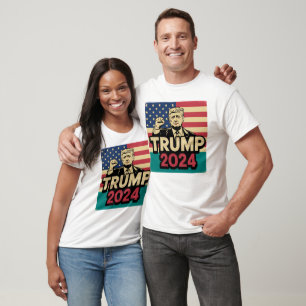Trump 2024 Keep America Great T-Shirt Campaign USA