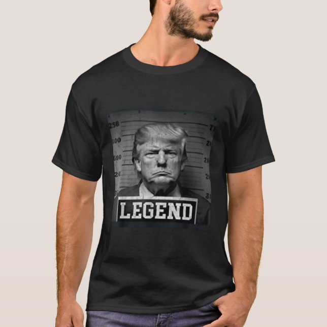 Trump 2024 Mugshot Président Légende T-SHIRT (Devant)