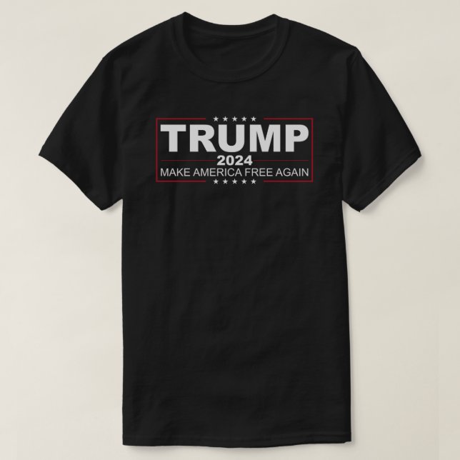 Trump 2024 rend l'Amérique libre à nouveau T-Shirt (Design devant)