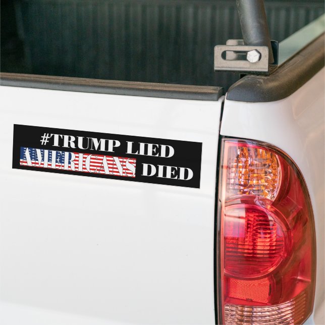 Trump A Menti Les Américains Mort Bumper Sticker (Sur camion)