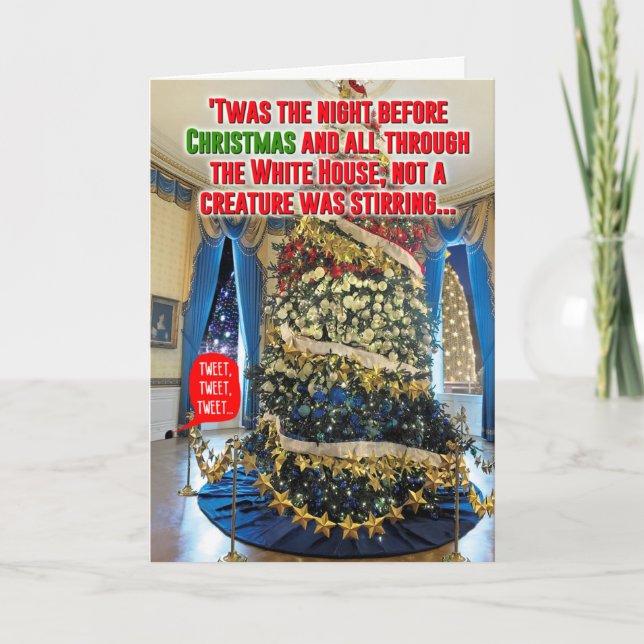 Trump C'Était La Carte De Blague De Noël De Nuit (Devant)