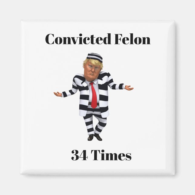 Trump condamné Felon Magnet (Devant)
