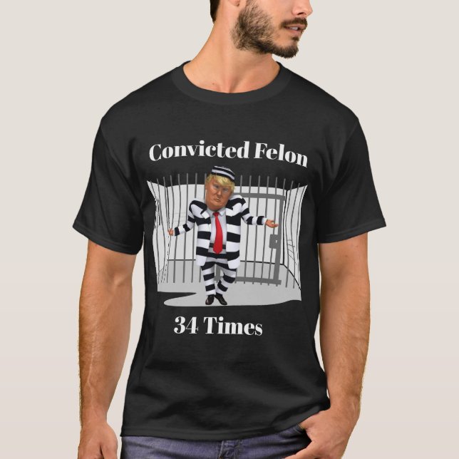 Trump condamné Felon T-Shirt (Devant)