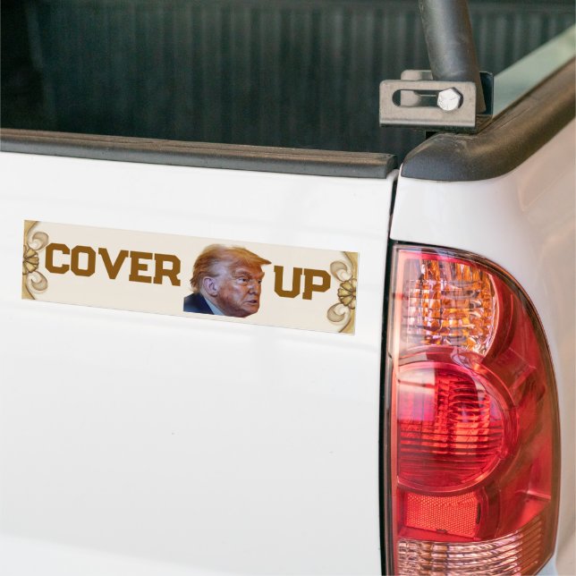 Trump Cover Up Bumper Sticker (Sur camion)