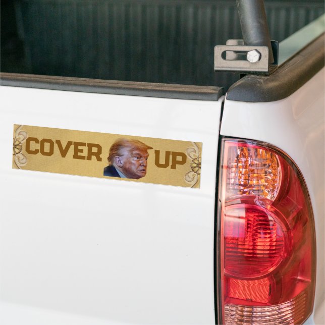 Trump Cover Up Bumper Sticker (Sur camion)