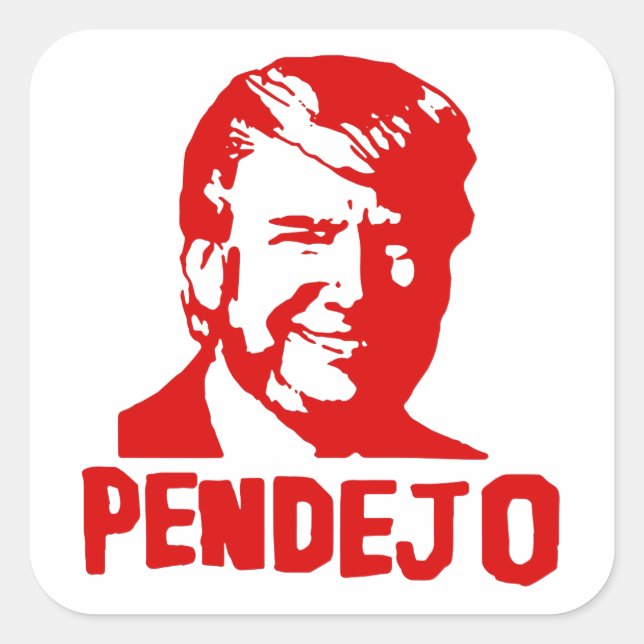 Trump craint : Porto Rico "Pendejo" Sticker (Devant)
